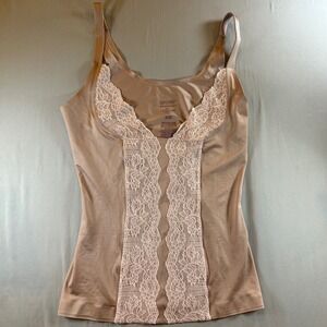 Victoria's Secret Secret Better On Top Slimming Tank Lace Nude Shapewear Cami